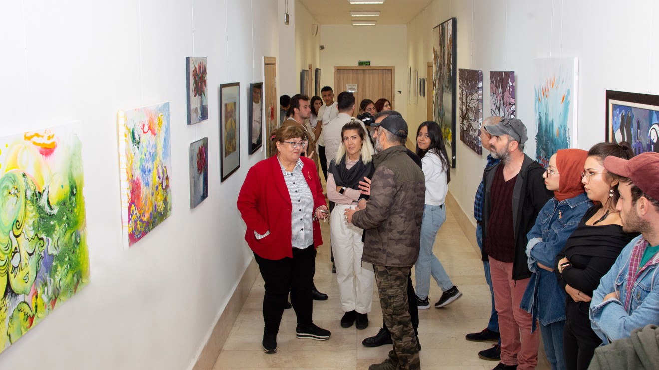 Selçuk Üniversitesinde Cumhuriyet Bayramı Resim Sergisi